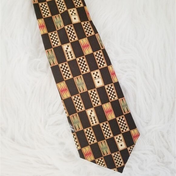 Mark Cross New York men's tie dice and game - Picture 1 of 2